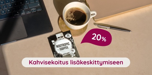 Nootropic Coffee  kahvisekoitus liskeskittymiseen 20 %